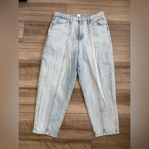 a new day Light Wash High-Rise Barrel Tapered Jeans